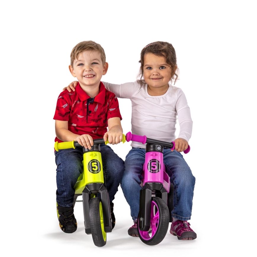 Funny Wheels - RIDER SUPER SPORT 2-in-1 potkupyörä, pinkki/musta
