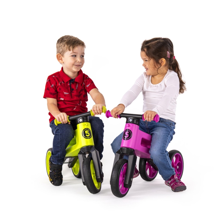 Funny Wheels - RIDER SUPER SPORT 2-in-1 potkupyörä, pinkki/musta