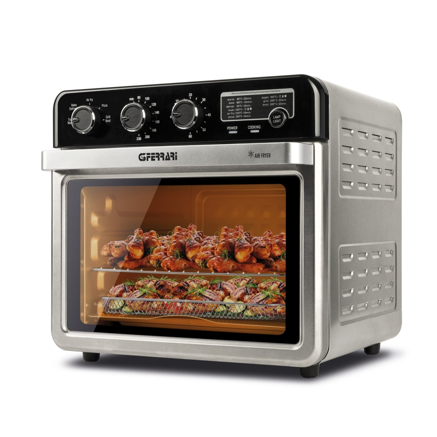 G3Ferrari G1022100 - Kiertoilmauuni airfryer-toiminnolla 2000W/230V 32 l ruostumaton teräs
