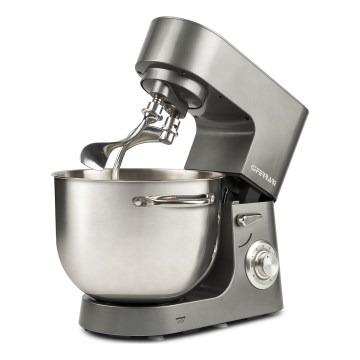 G3Ferrari G2016400 - Pöytäyleiskone PASTAIO 8 l 1800 W/230 V, mattakromi, kaksoistaikinakoukku