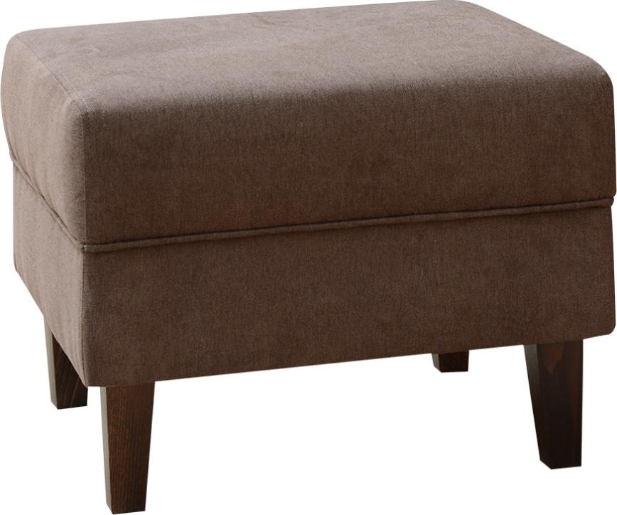 GALA-puffi 46x54 cm tummanruskea