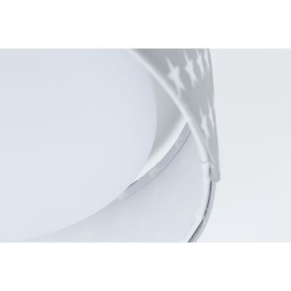 LED himmennettävä lasten kattovalaisin SMART GALAXY KIDS LED/24W/230V 3000-6500K tähtikuviot harmaa/valkoinen + kaukosäädin