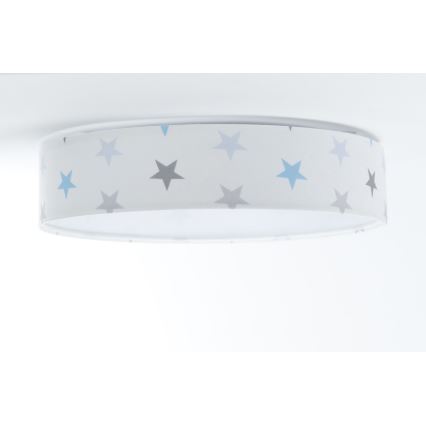 LED himmennettävä lasten kattovalaisin SMART GALAXY KIDS LED/24W/230V 3000-6500K tähtikuviot valkoinen/harmaa/sininen + kaukosäädin