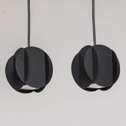 GAMBIT-riippuvalaisin vaijerilla 4xGU10/10W/230V musta