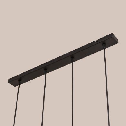 GAMBIT-riippuvalaisin vaijerilla 4xGU10/10W/230V musta