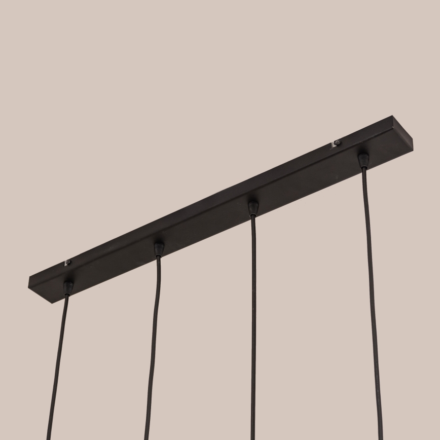 GAMBIT-riippuvalaisin vaijerilla 4xGU10/10W/230V musta