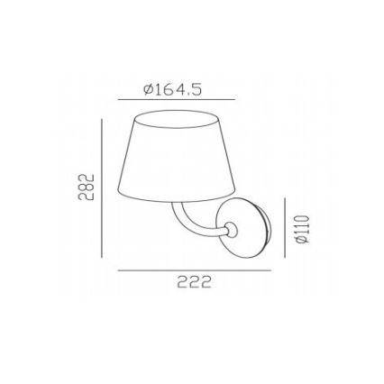Gardino LX1791 - LED ulkoseinälamppu VIOLA LED/7W/230V IP65