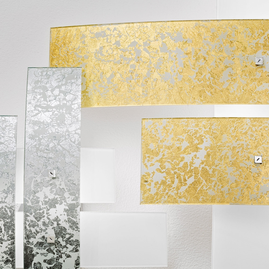 Gea Luce LARA P M arg - Kattovalo LARA 2xE27/70W/230V 70 cm hopea
