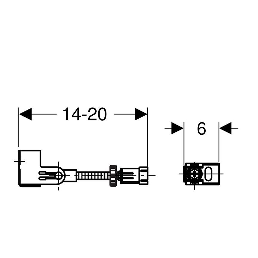Geberit 111.835.00.1 - Duofix-seinäkiinnityssarja, 2 kpl