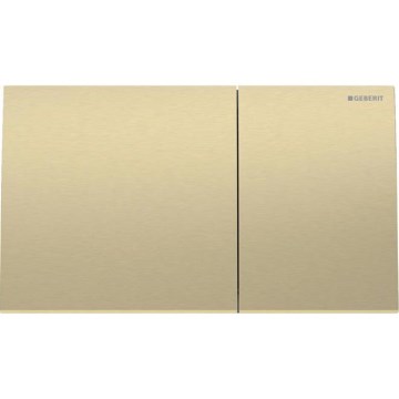 Geberit 115.622.QF.1 - Sigma70 huuhtelupainike 25x14,6 cm harjattu messinki