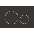 Geberit 115.882.14.1 - Sigma20 huuhtelupainike 24,6x16,4 cm mattamusta