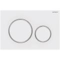 Geberit 115.882.JT.1 - Sigma20 huuhtelupainike 24,6x16,4 cm valkoinen/kiiltävä kromi
