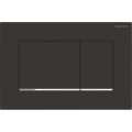 Geberit 115.883.14.1 - Sigma30 huuhtelupainike 24,6x16,4 cm musta/kiiltävä kromi