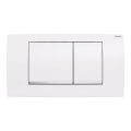 Geberit 115.899.KJ.1 - Huuhtelupainike Twinline30 34x18,5 cm valkoinen/kiiltävä kromi