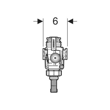 Geberit 240.705.00.5 - Täyttöventtiili piiloasennettaville huuhtelusäiliöille Tyyppi 383