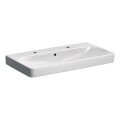 Geberit 500.252.01.1 - Seinään asennettava kaksiallas Smyle Square 90x48 cm keramiikka/valkoinen