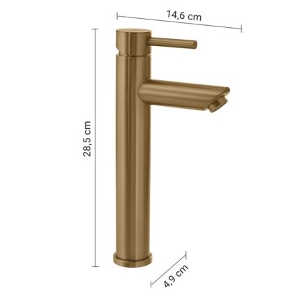 Gedy - ALTO 28,5 cm kultainen pesuallashana