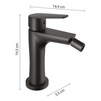 Gedy - Bidet-hana COMO 19,5 cm mattamusta