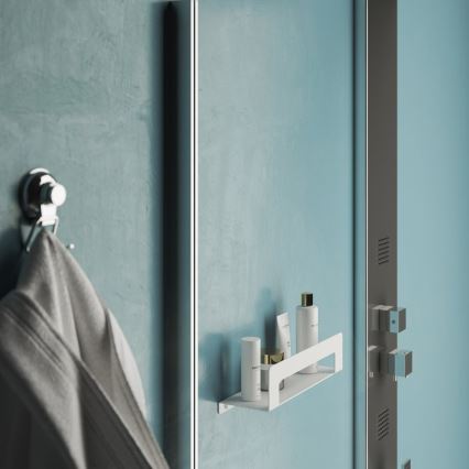 Gedy - CLEO 30 cm hylly pyyhetangolla, mattavalkoinen