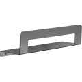 Gedy - CLEO 30 cm hylly pyyhetangolla, metallinhohtoinen harmaa
