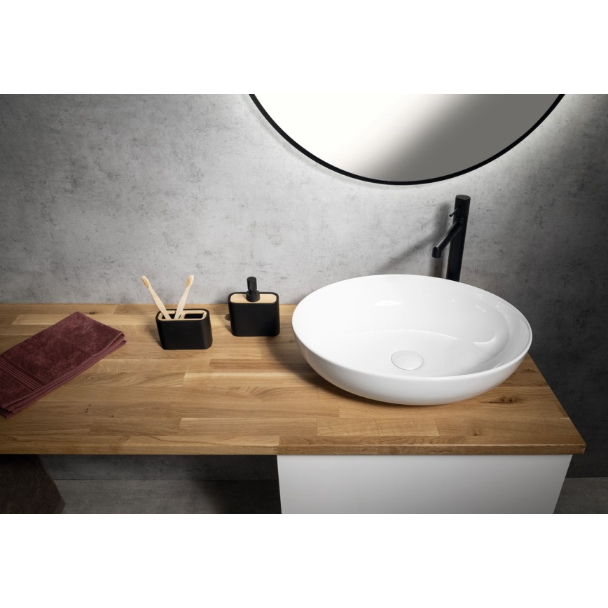 Gedy - Hammasharjan pidike NINFEA musta/bambu