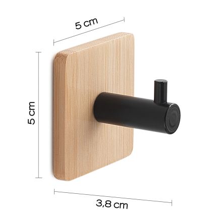 Gedy - Itseliimautuva pyyhekuivain HIMALAYA musta/bambu