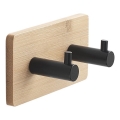 Gedy - Itseliimautuva seinäpyyhkeen ripustin HIMALAYA musta/bambu