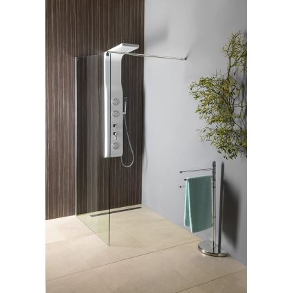 Gedy - Jalusta pyyheripustimella HIBISCUS 90,5 cm kiiltävä kromi