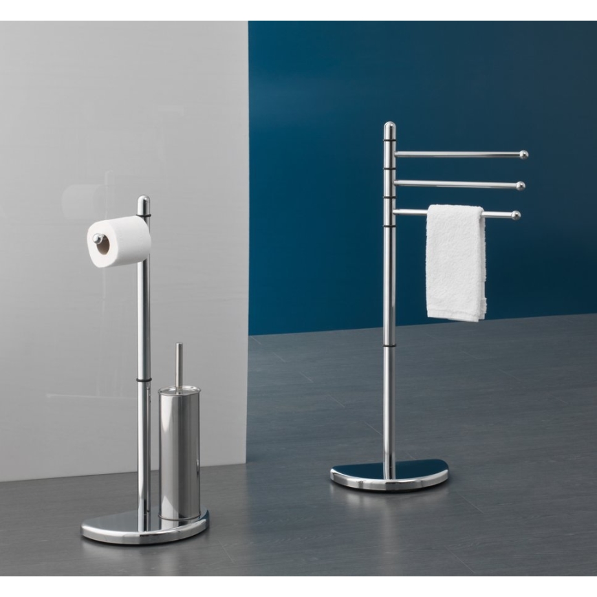 Gedy - Jalusta pyyheripustimella HIBISCUS 90,5 cm kiiltävä kromi