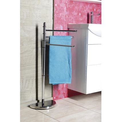 Gedy - Jalusta pyyheripustimella HIBISCUS 90,5 cm kiiltävä kromi