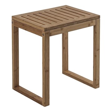 Gedy - Kylpyhuone jakkara HIMALAYA 39,5x44,3 cm bambu