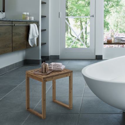 Gedy - Kylpyhuone jakkara HIMALAYA 39,5x44,3 cm bambu