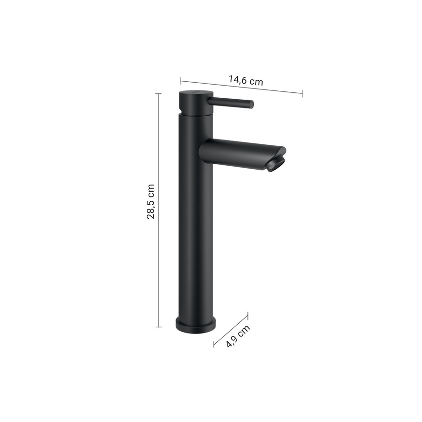 Gedy - Pesuallashana ALTO HIGH 28,5 cm mattamusta