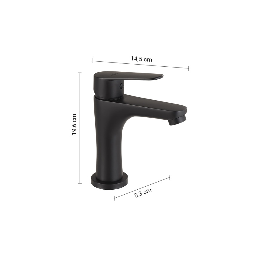 Gedy - Pesuallashana COMO 19,6 cm mattamusta
