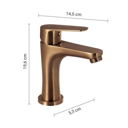 Gedy - Pesuallashana COMO 19,6 cm pronssinvärinen