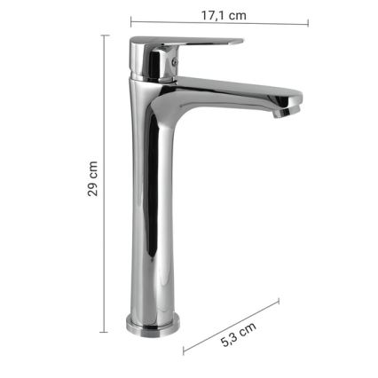 Gedy - Pesuallashana COMO 29 cm kiiltävä kromi