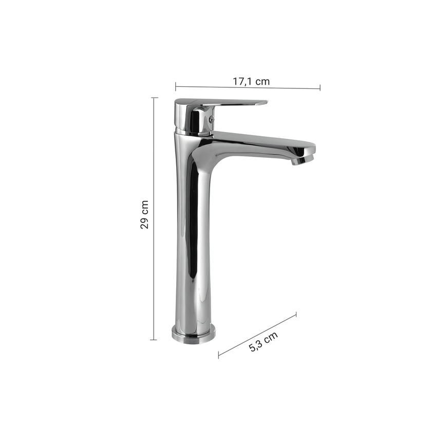 Gedy - Pesuallashana COMO 29 cm kiiltävä kromi