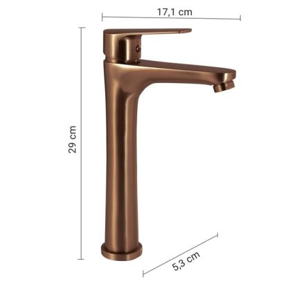 Gedy - Pesuallashana COMO 29 cm pronssinvärinen