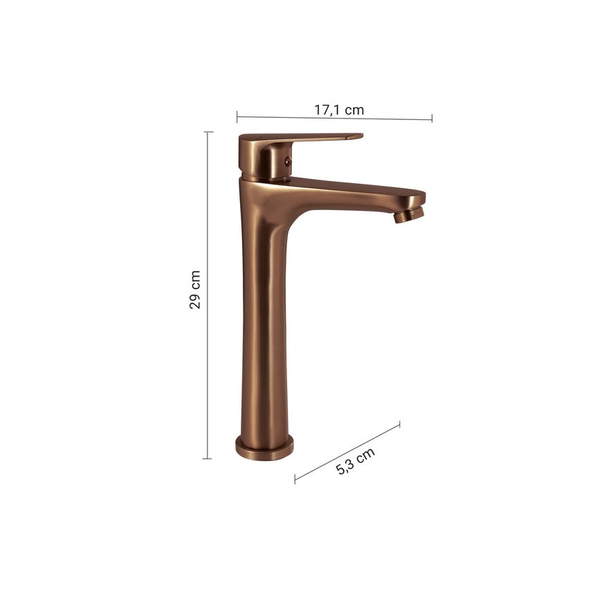 Gedy - Pesuallashana COMO 29 cm pronssinvärinen