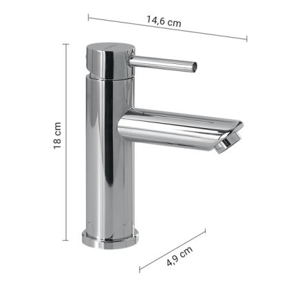 Gedy - Pesuallashana GARDA 18 cm kiiltävä kromi