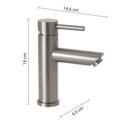 Gedy - Pesuallashana GARDA 18 cm mattakromi