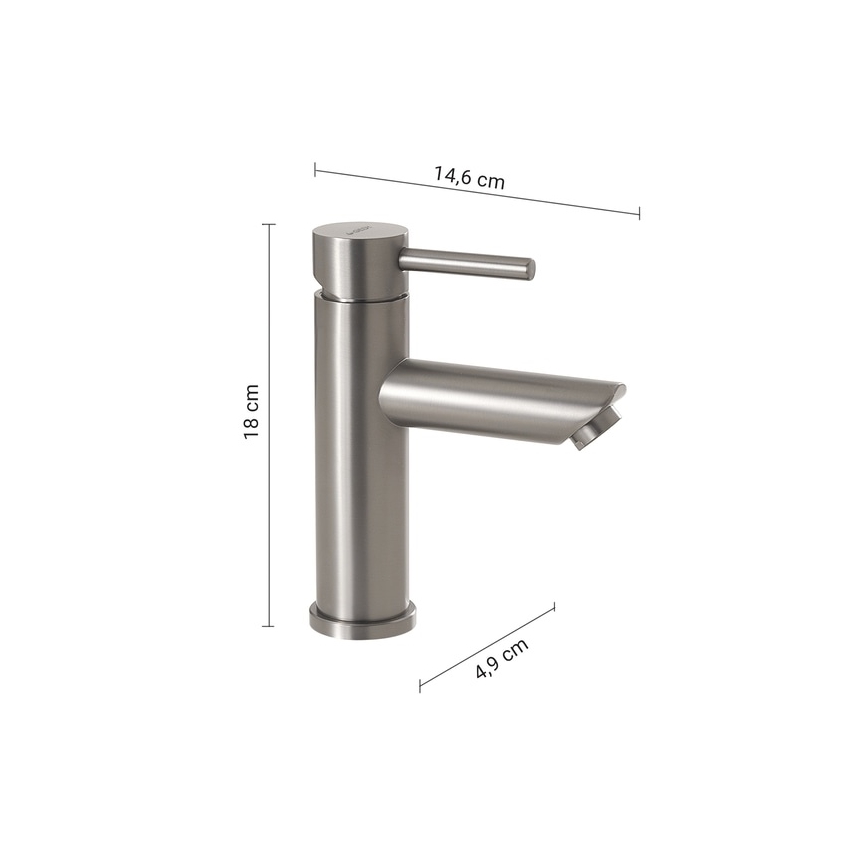Gedy - Pesuallashana GARDA 18 cm mattakromi