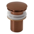 Gedy - Pesualtaan CLICK-CLACK-pohjaventtiili, halkaisija 6,6 cm, pronssinvärinen