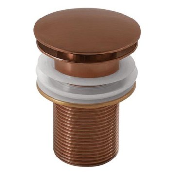 Gedy - Pesualtaan CLICK-CLACK-pohjaventtiili, halkaisija 6,6 cm, pronssinvärinen