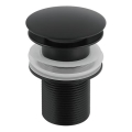Gedy - Pesualtaan CLICK-CLACK-viemäri, halkaisija 6,6 cm, mattamusta