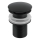 Gedy - Pesualtaan CLICK-CLACK-viemäri, halkaisija 6,6 cm, mattamusta