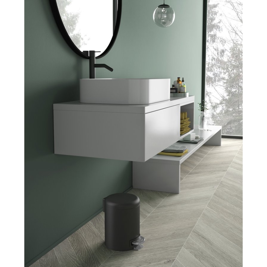 Gedy POTTY 5 l - mattamusta jäteastia, pehmeästi sulkeutuva kansi