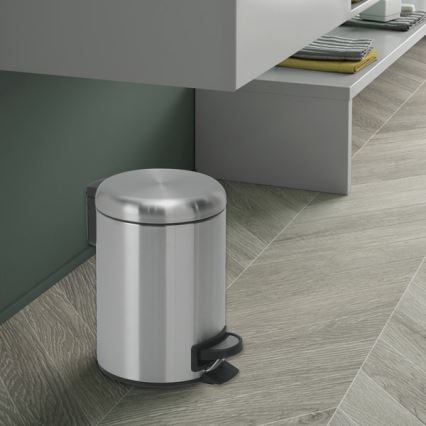 Gedy - POTTY roskakori 3 l, pehmeä sulkeutuminen, ruostumaton teräs