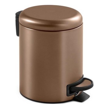Gedy - Roskakori POTTY 5 l, pehmeä sulkeutuminen, pronssinvärinen