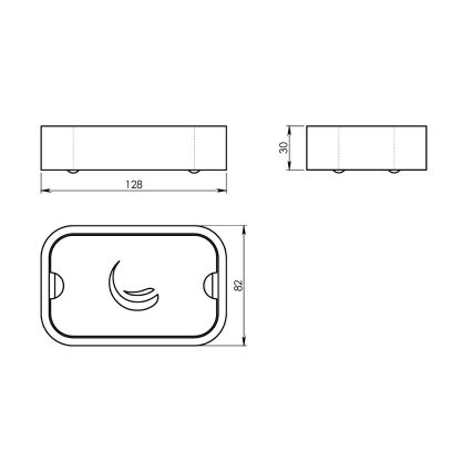 Gedy - Saippua-alusta NINFEA valkoinen/bambu